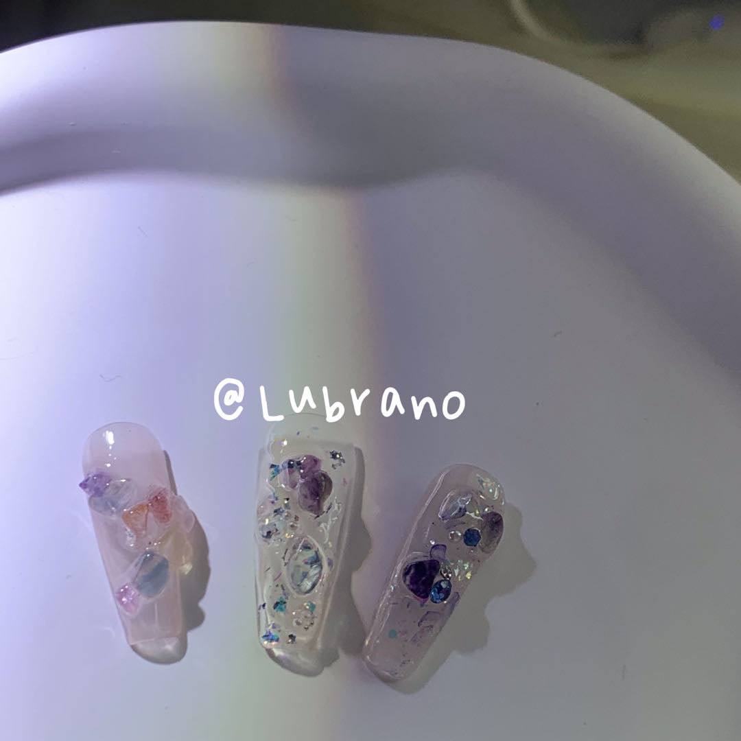 LUBRANO NAIL - Romantic poet, crystal gravel nail art material